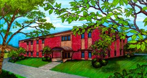 Artist's rendering of the new building for Sangre de Cristo Hospice and Palliative Care